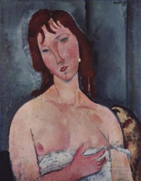 mujer joven Amedeo Modigliani Pinturas al óleo